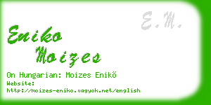 eniko moizes business card